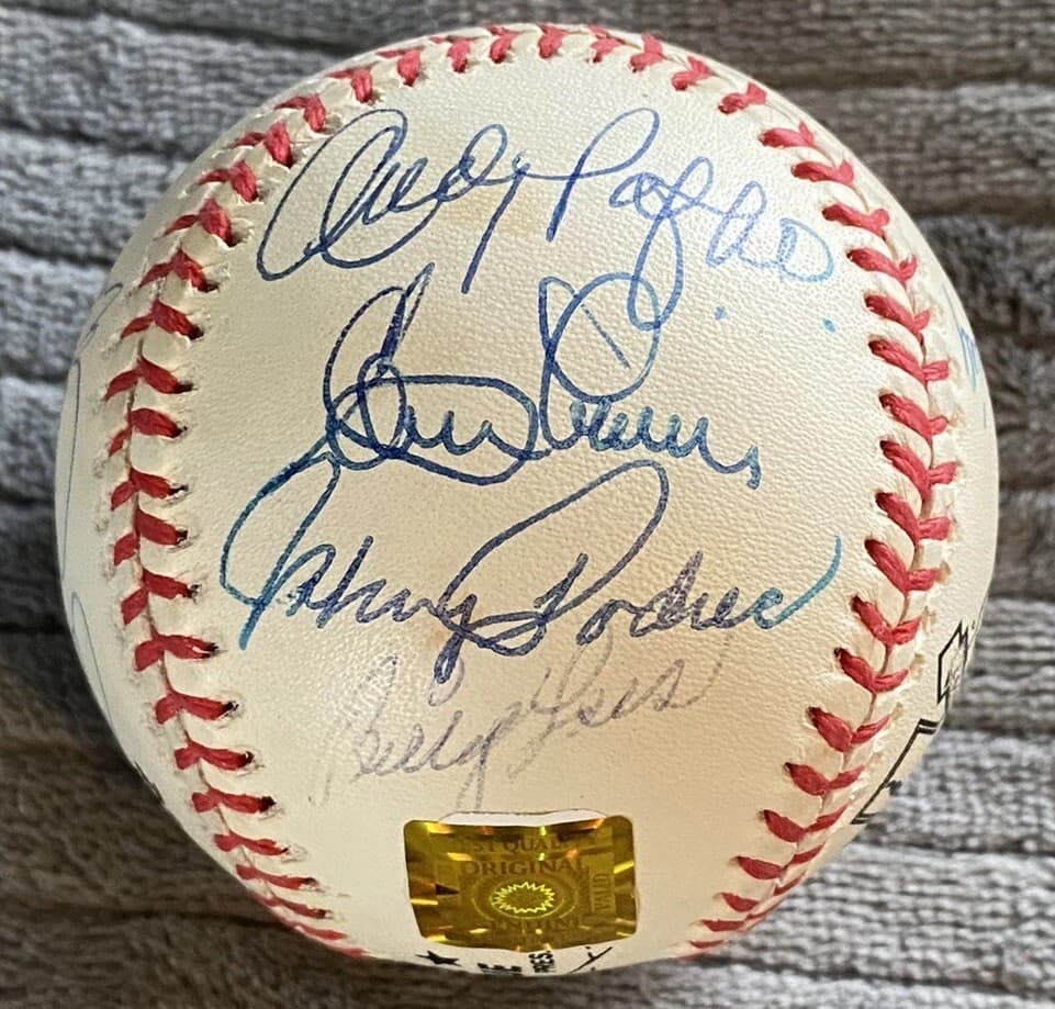 Jackie Robinson's Teammates Signed Baseball Snider Podres Pafko Erskine Dodgers - image 2