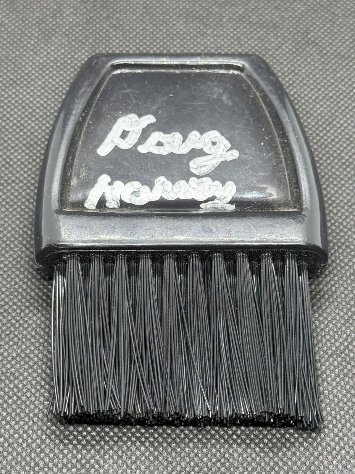 Doug Harvey Signed Game Used Plate Brush Harvey Personal Collection COA Umpire