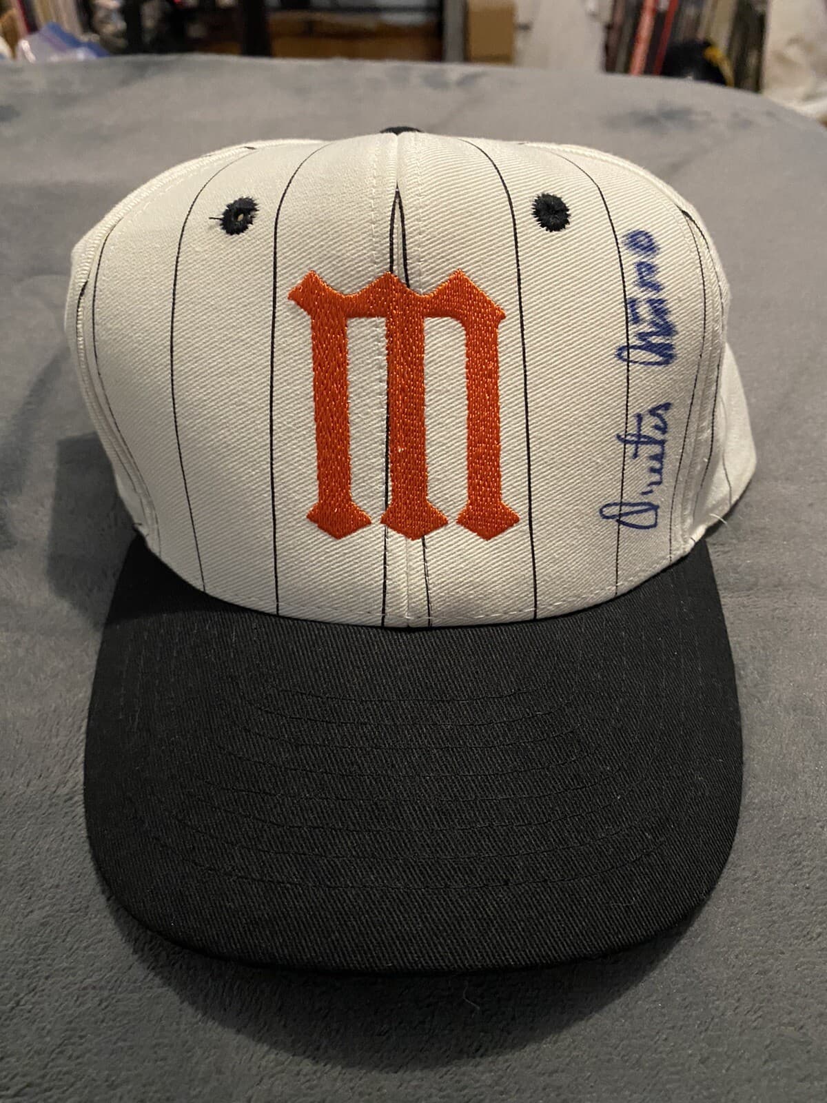 Minnie Minoso Signed Marianao Tigers Hat White Sox HOF Vintage Orestes Full Name