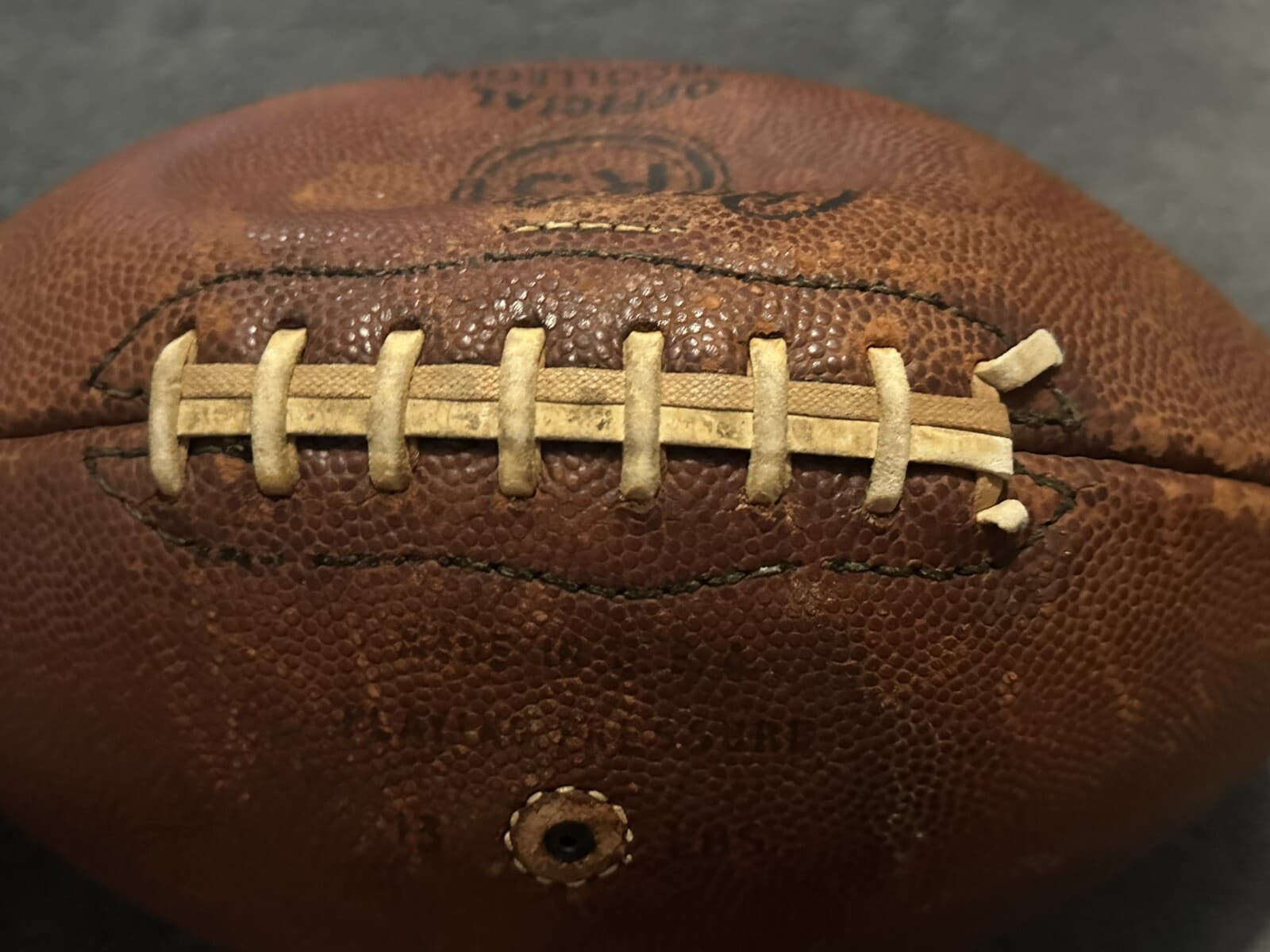 Red Grange Signed Authentic Rawlings Collegiate Football JSA LOA Chicago Bears - image 3