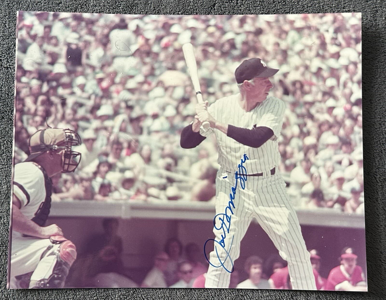 Joe DiMaggio Signed 8x10 Photo New York Yankees HOF