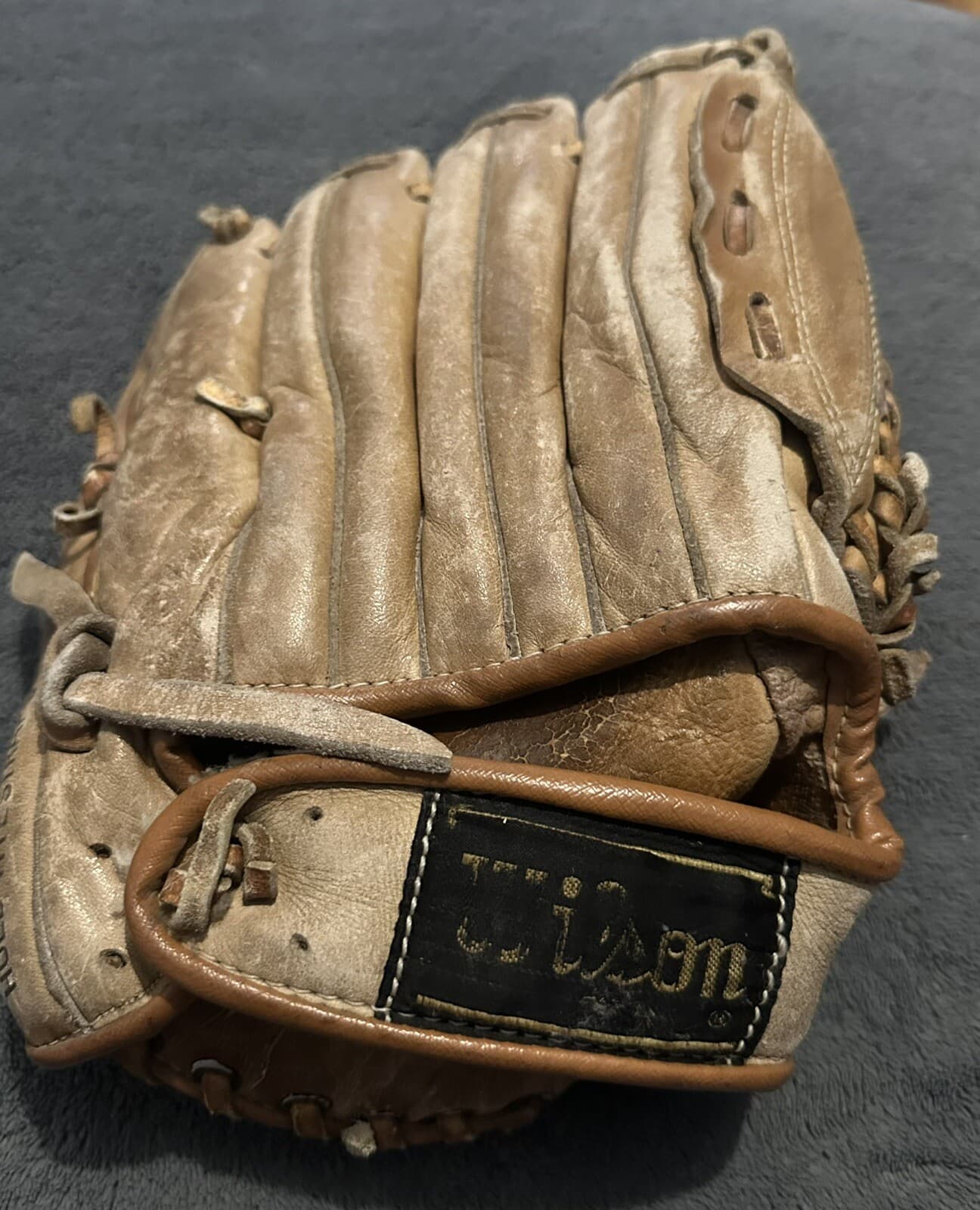 Ron Santo Signed Game Model Glove Wilson 1960s Chicago Cubs JSA LOA HOF Fielding - image 3