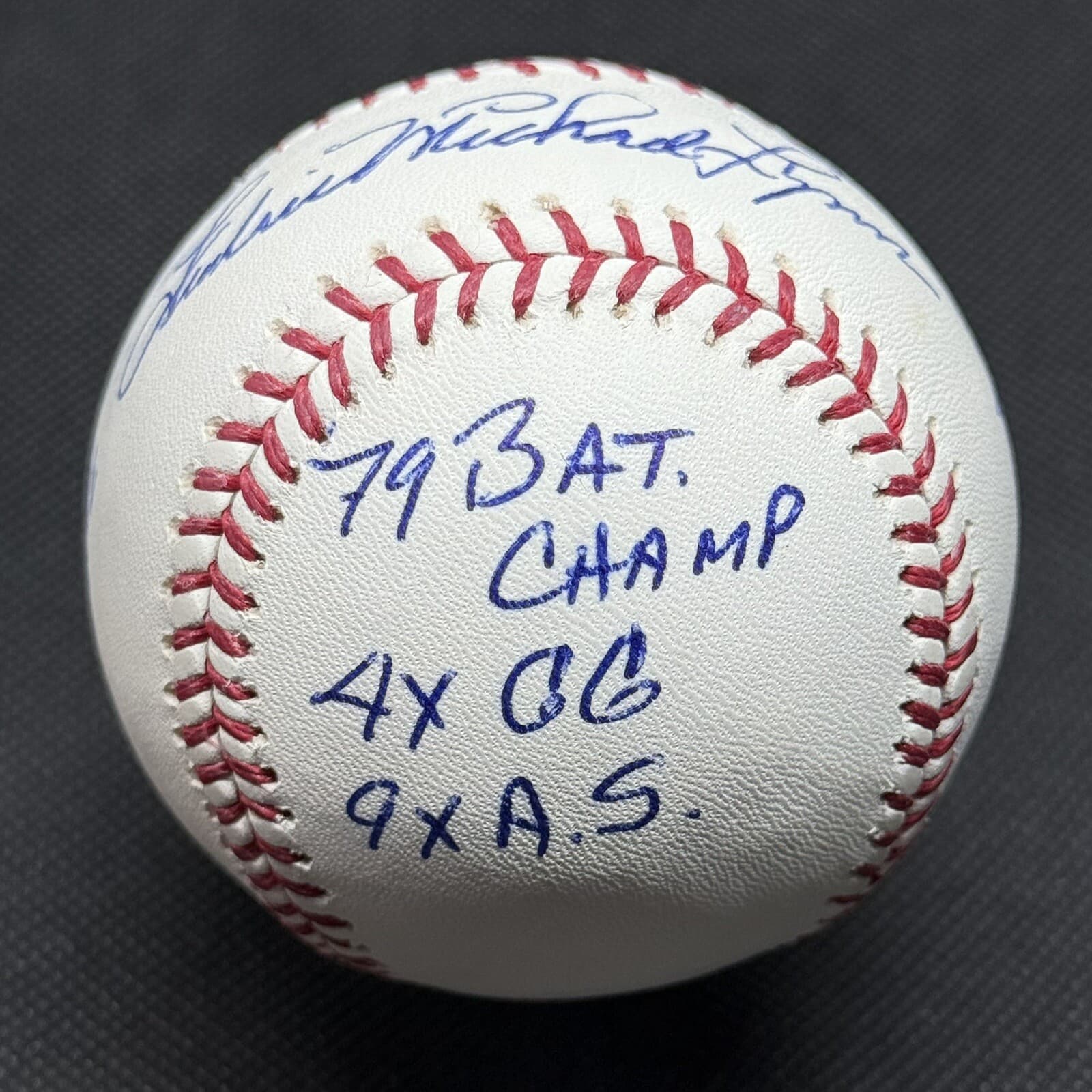 Fredric Michael Fred Lynn 11x Stat Full Name Signed Baseball PSA/DNA COA Red Sox - image 2