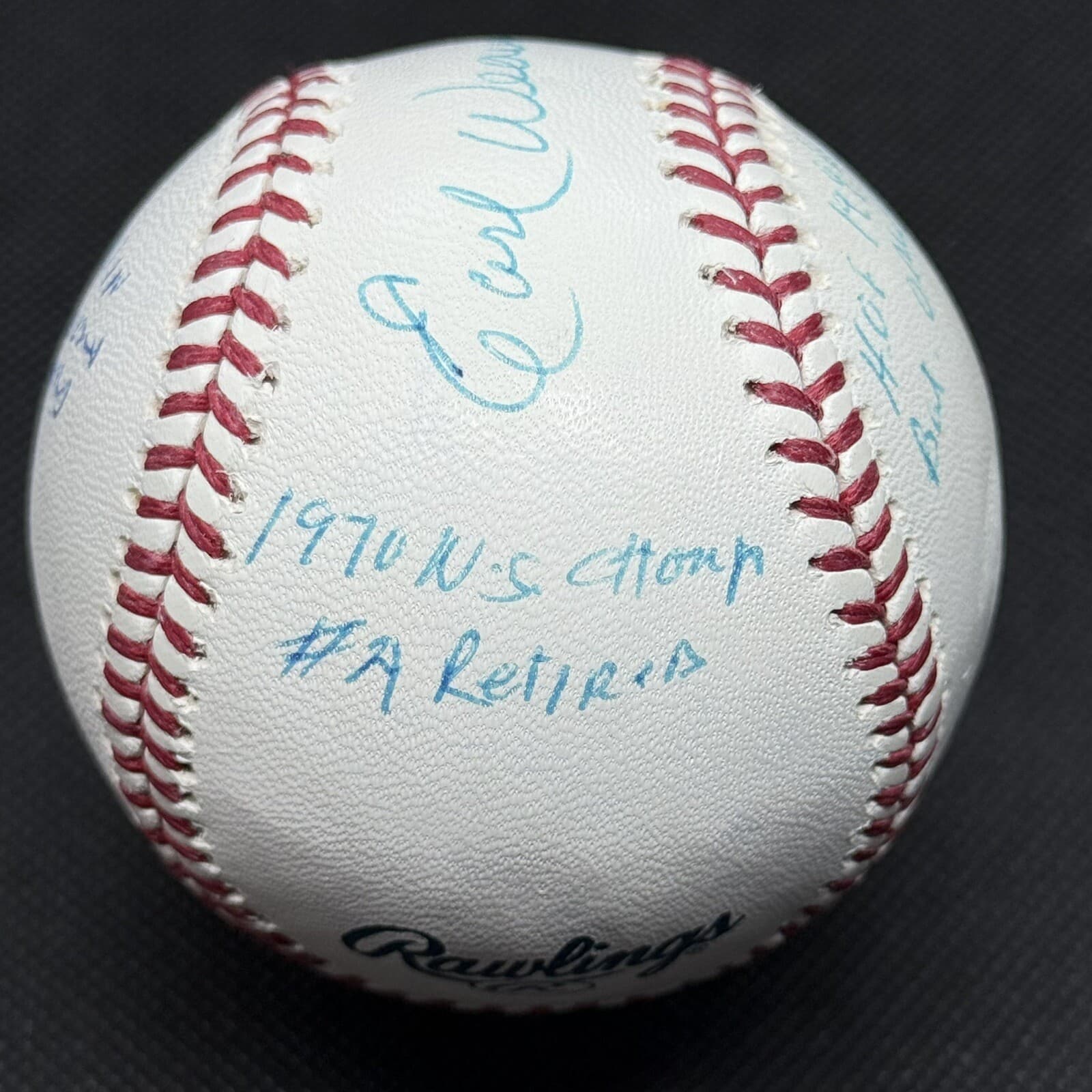 Earl Weaver 8x Stat Signed Baseball Beckett COA Baltimore Orioles HOF VERY RARE - image 3