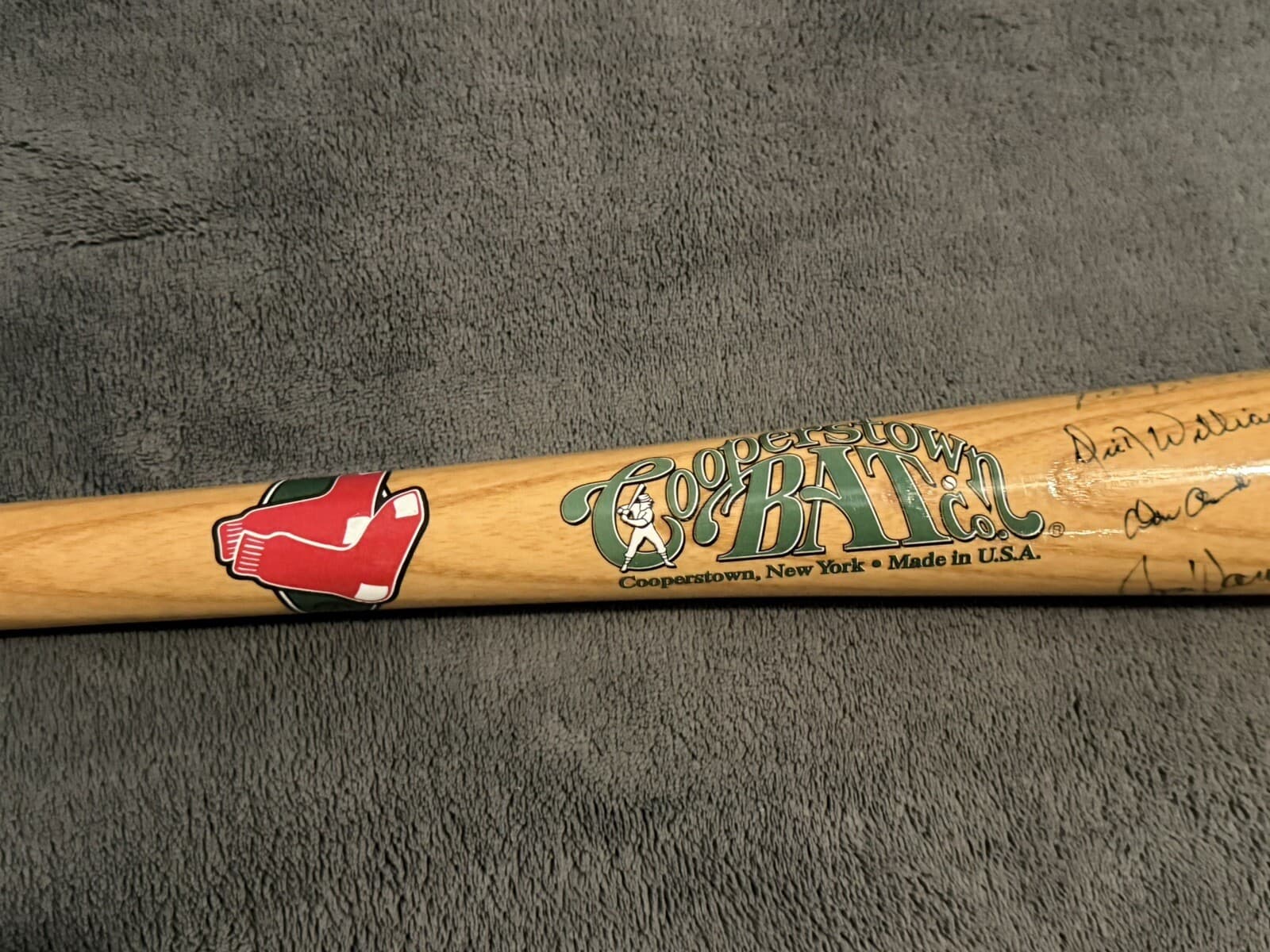 1967 Boston Red Sox Signed Bat Full Sized Cooperstown 25 Autos! Carl Yastrzemski - image 4