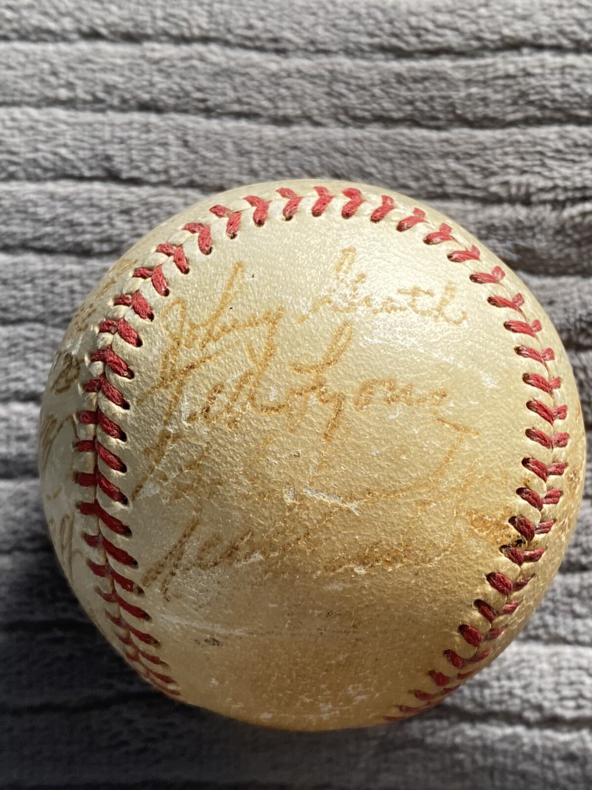 1952 Detroit Tigers Team Signed Baseball Ted Lyons Ferrell Kell Fred Hutchinson - image 2