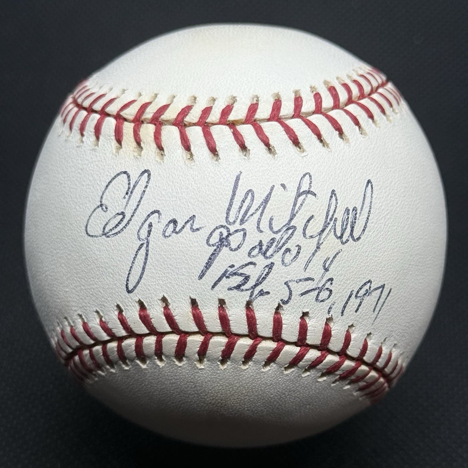 Edgar Mitchell Apollo 14 Signed Baseball Astronaut Moon