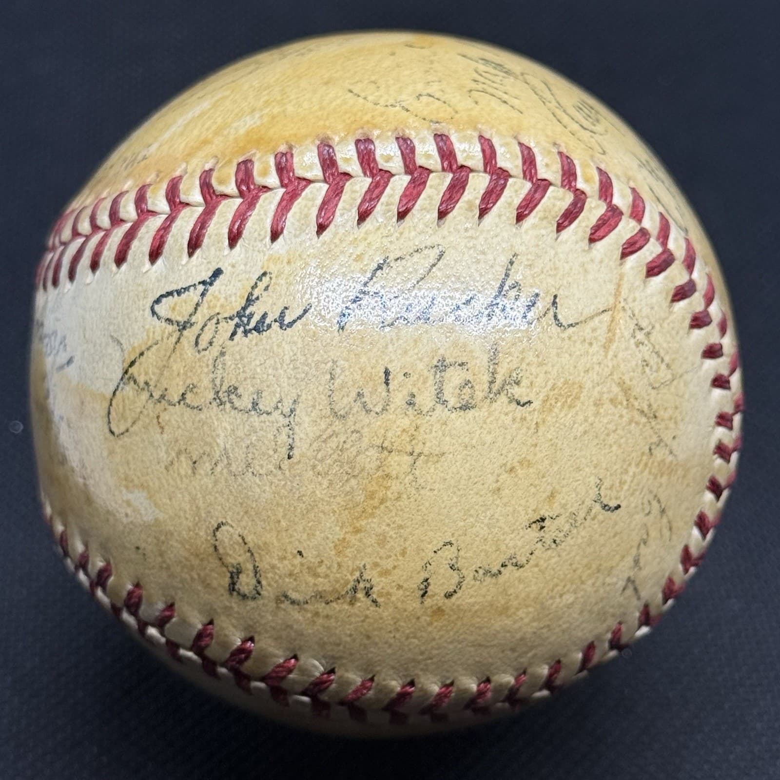 Mel Ott Joe Medwick 1943 New York Giants Team Signed Baseball JSA LOA HOF