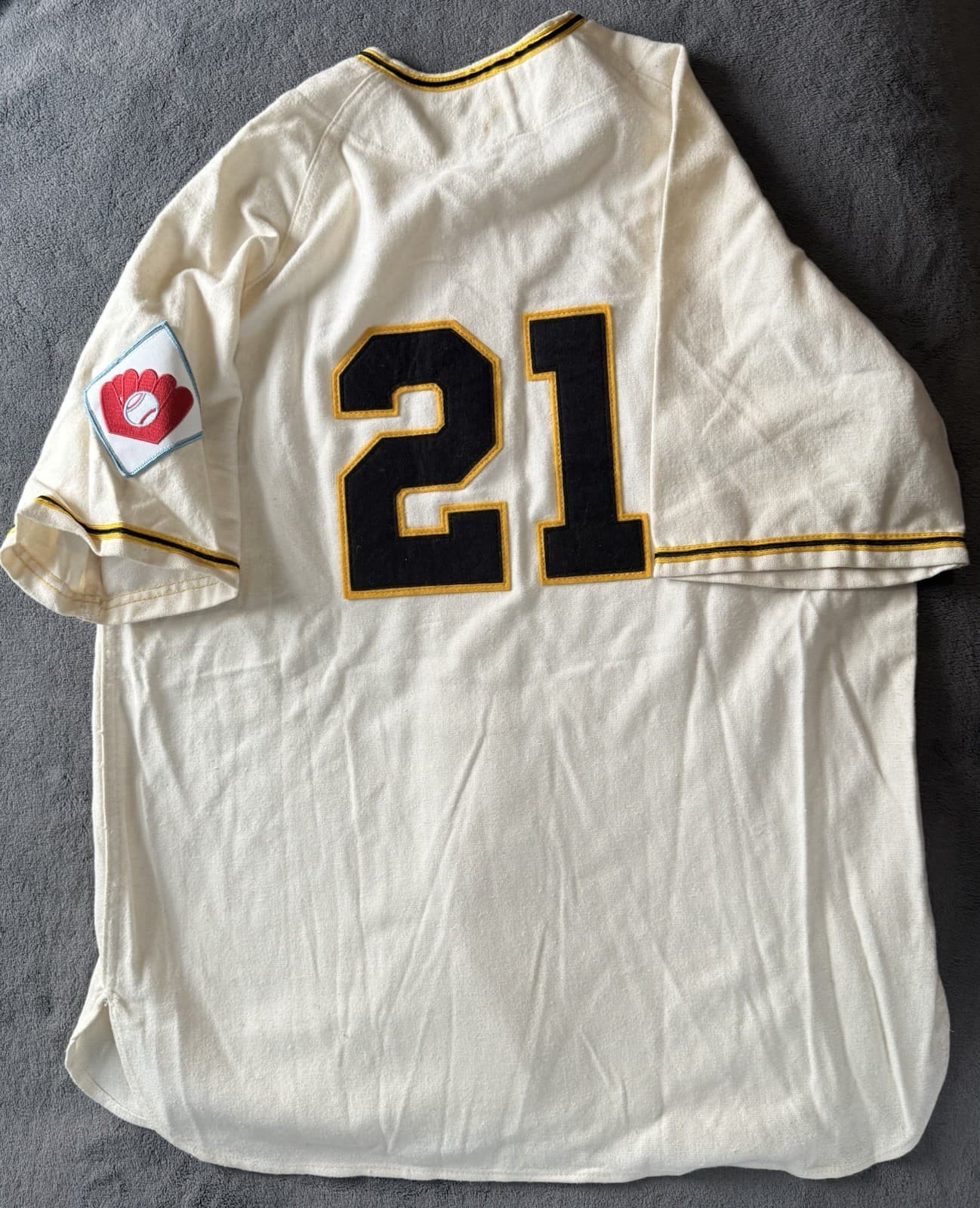 Roberto Clemente Authentic Pittsburgh Pirates Mitchell & Ness Jersey Size S - image 6