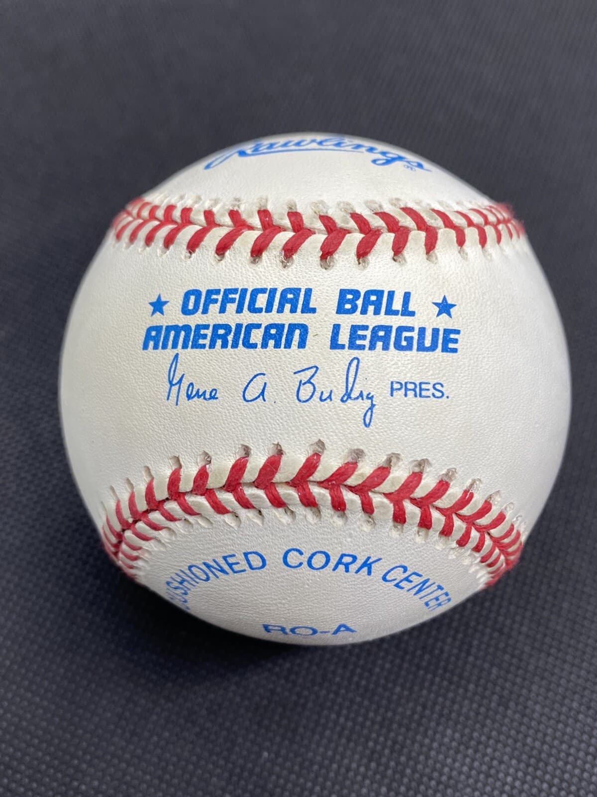 Ken Hawk Harrelson Signed Baseball HOF Frick White Sox A's - image 2