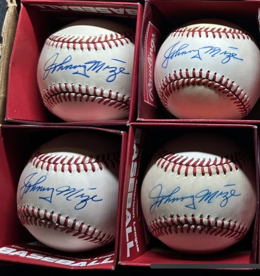 Johnny Mize Signed Baseball JSA LOA New York Yankees Giants St Louis Cardinals - image 3